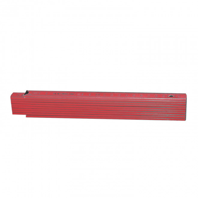 METRE PLIABLE PERSONNALISABLE 'MINESURA COLOR' 2M - rouge