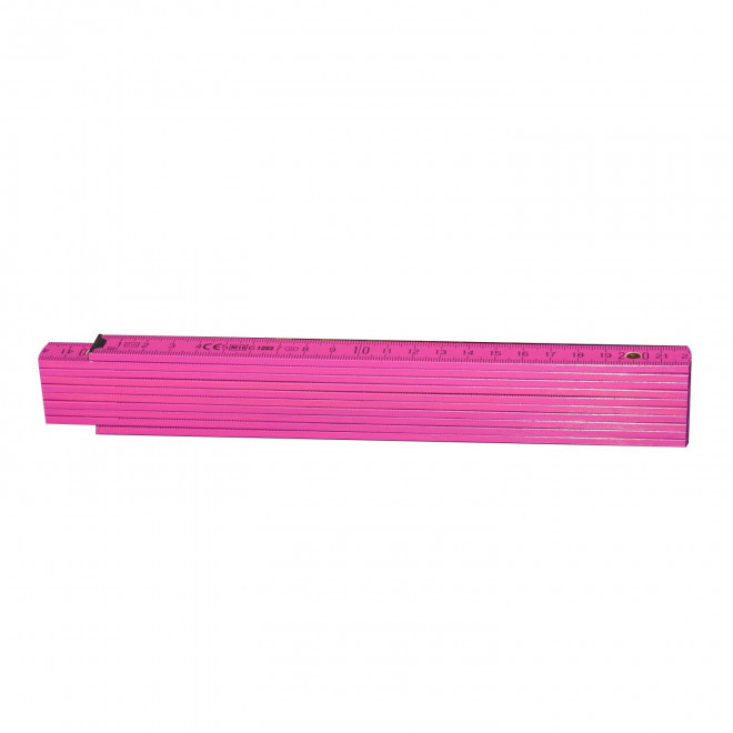 METRE PLIABLE PERSONNALISABLE 'MINESURA COLOR' 2M - rose