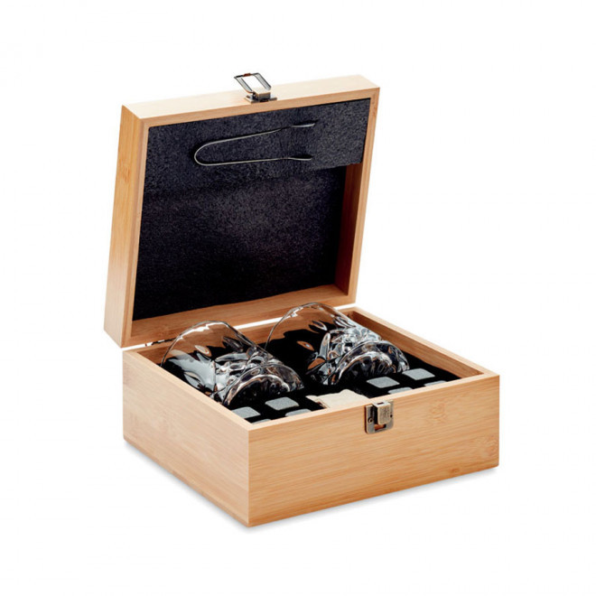 COFFRET WHISKY PERSONNALISÉ EN BAMBOU 'FURES' - bois