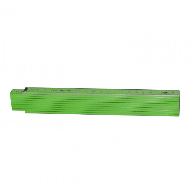 METRE PLIABLE PERSONNALISABLE 'MINESURA COLOR' 2M - vert