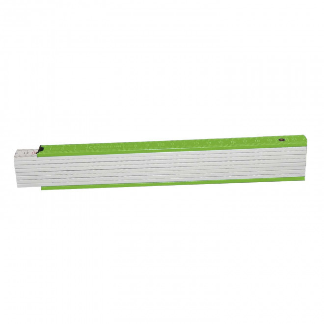 METRE PLIABLE PERSONNALISABLE 'MINESURA BI COLOR' - vert pomme