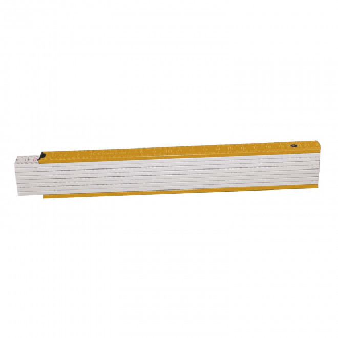 METRE PLIABLE PERSONNALISABLE 'MINESURA BI COLOR' - jaune moutarde
