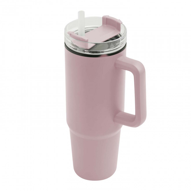 MUG ISOTHERME 900ML PERSONNALISABLE 'MUGLYT' - rose