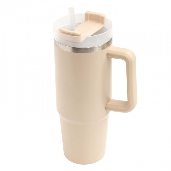 MUG ISOTHERME 900ML PERSONNALISABLE 'MUGLOT' - beige