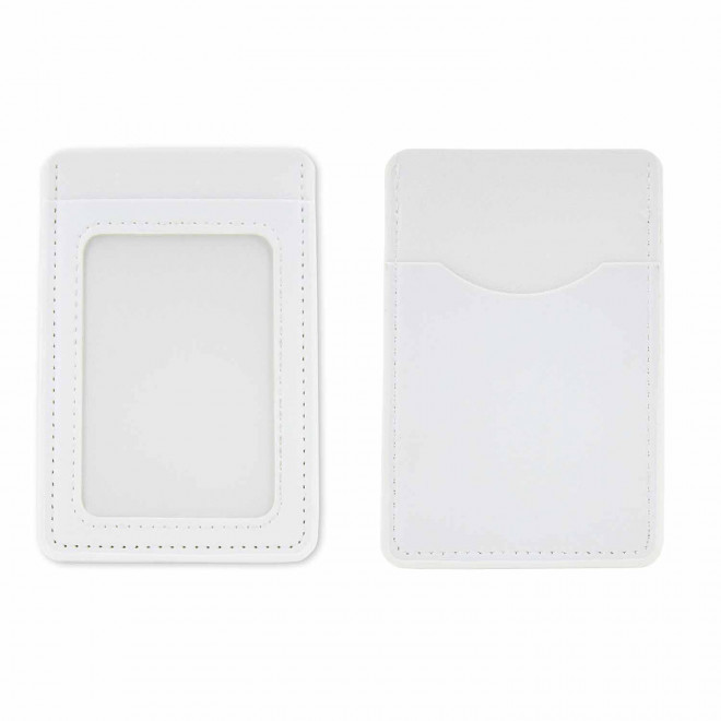 PORTE CARTE EN PU PERSONNALISABLE 'MALTICO' - blanc