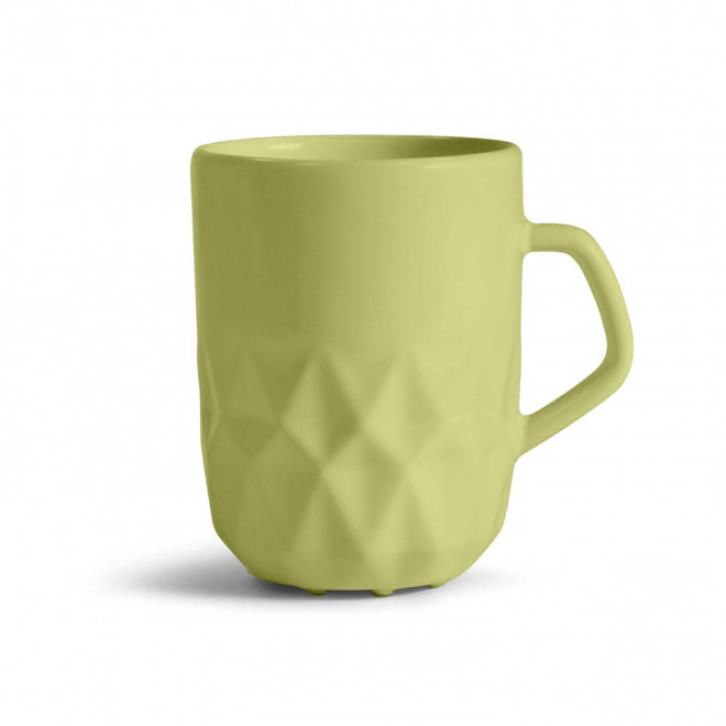 MUG CERAMIQUE PERSONNALISABLE EUROPE 280 ML 'CELESTA' - vert anis