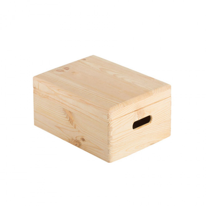 CAISSE EN BOIS PERSONNALISABLE AVEC COUVERCLE 'KATAKO' - 40x30x14cm