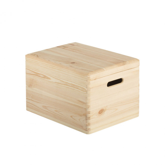CAISSE EN BOIS PERSONNALISABLE AVEC COUVERCLE 'KATAKO' - 40x30x23cm
