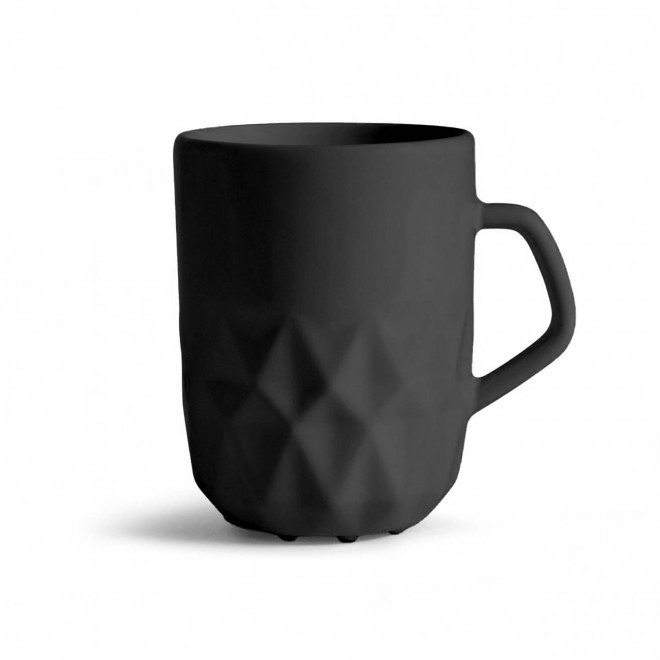 MUG CERAMIQUE PERSONNALISABLE EUROPE 280 ML 'CELESTA' - noir mat