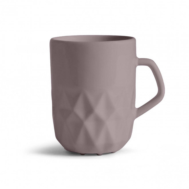 MUG CERAMIQUE PERSONNALISABLE EUROPE 280 ML 'CELESTA' - taupe mat