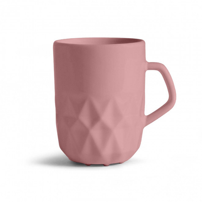 MUG CERAMIQUE PERSONNALISABLE EUROPE 280 ML 'CELESTA' - rose mat