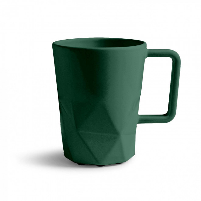 MUG CERAMIQUE PERSONNALISABLE EUROPE 320 ML 'CELESTA' - vert foncé mat