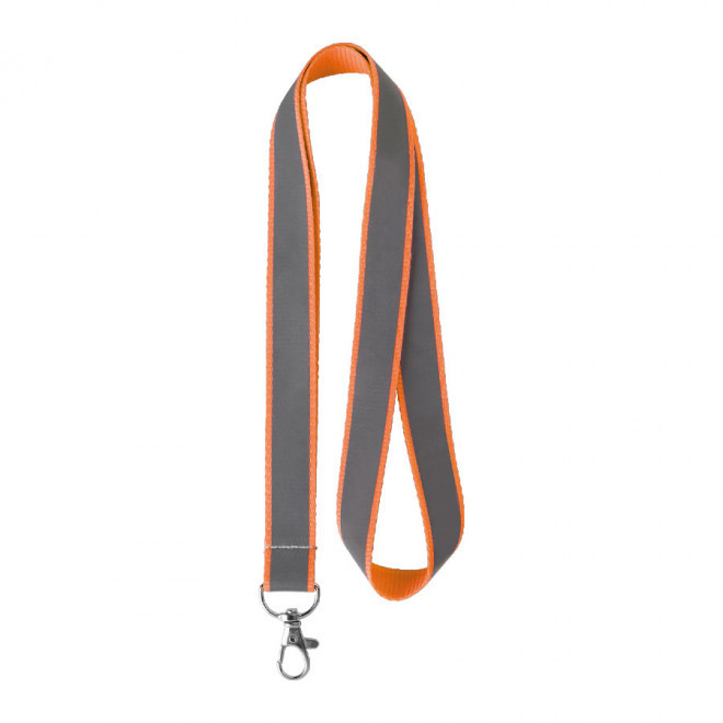 TOUR DE COU PERSONNALISÉ RÉFLÉCHISSANT 'LUMINO' - orange