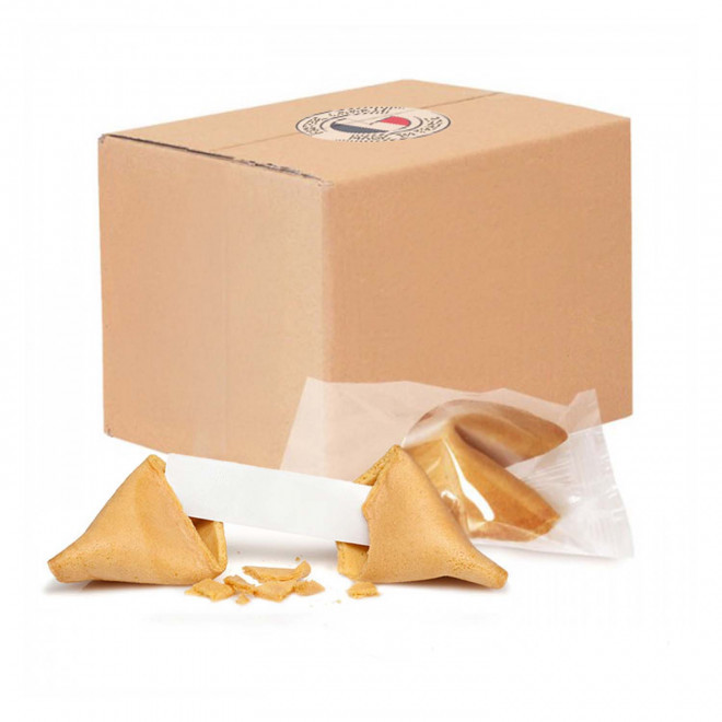BOÎTE DE 5 FORTUNES COOKIES PERSONNALISÉS 'PREDI' - quadrichromie
