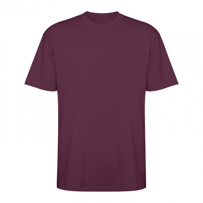 TEE-SHIRT MIXTE COULEUR PERSONNALISE 'BULL' - bordeaux