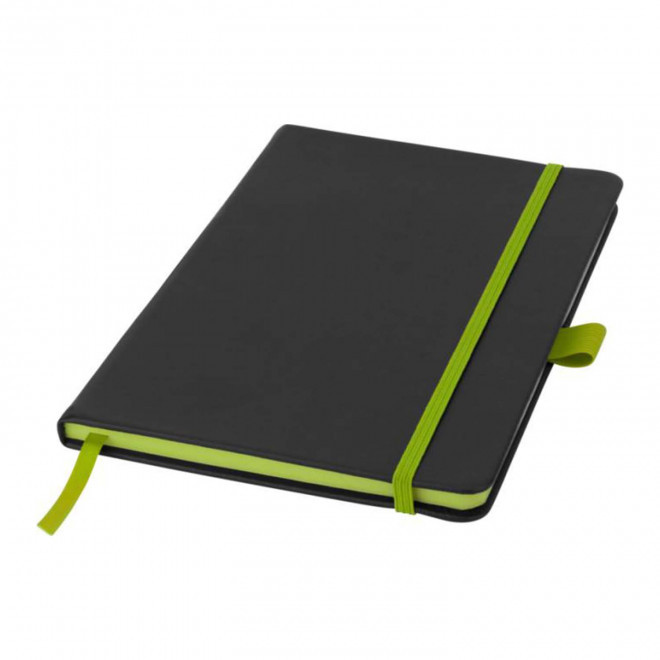 CARNET A5 PERSONNALISABLE EN PU 'LEVENTO COLOR' - vert