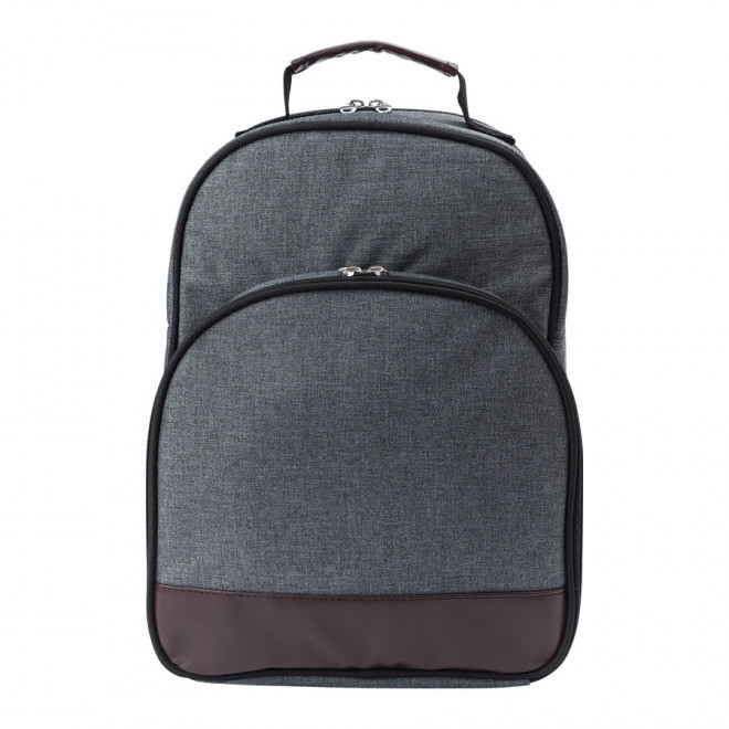 SAC À DOS PERSONNALISÉ PIQUE-NIQUE 2 PERSONNES 'HYDE'  - gris