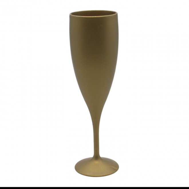 FLÛTE À CHAMPAGNE RÉUTILISABLE PERSONNALISÉE MIE 'CUPCHAMP EUROPE' 14CL - doré