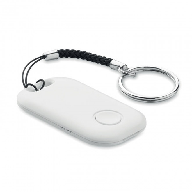 PORTE CLES PERSONNALISABLE CONNECTE BLUETOOTH 'LOCKI' - blanc