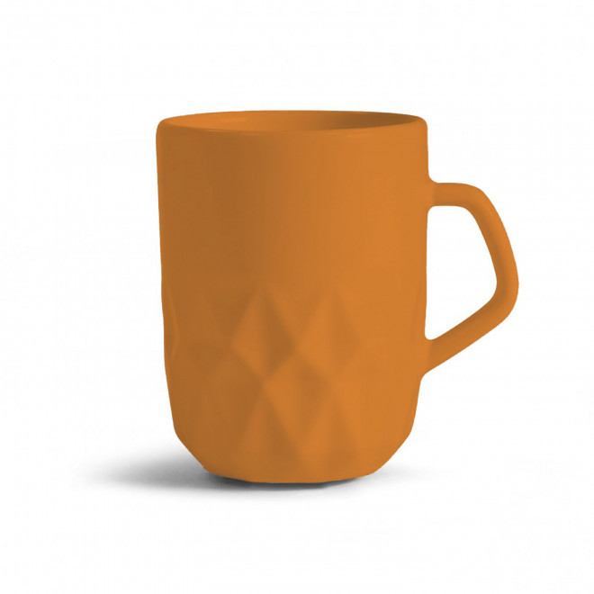 MUG CERAMIQUE PERSONNALISABLE EUROPE 280 ML 'CELESTA' - abricot