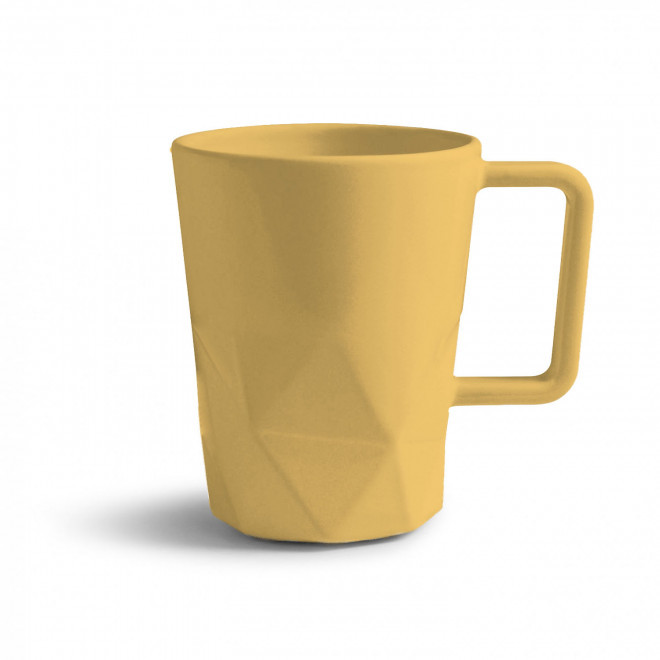 MUG CERAMIQUE PERSONNALISABLE EUROPE 320 ML 'CELESTA' - jaune mat