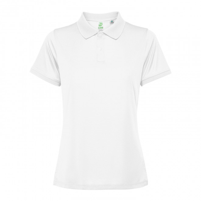 POLO DE SPORT FEMME PERSONNALISABLE 'TORMO' - blanc