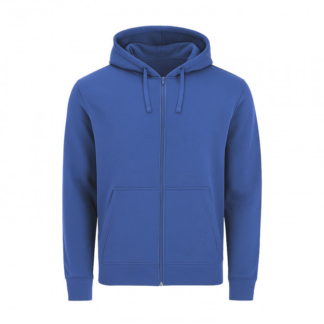 SWEAT-SHIRT MIXTE ZIPPE PERSONNALISABLE 'MORALIE 2.0' - bleu royal