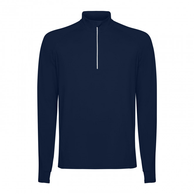 SWEAT DEMI-ZIP RESPIRANT HOMME PERSONNALISABLE 'ESTAMBUL' - bleu marine