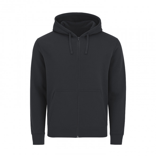 SWEAT-SHIRT MIXTE ZIPPE PERSONNALISABLE 'MORALIE 2.0' - marine foncé