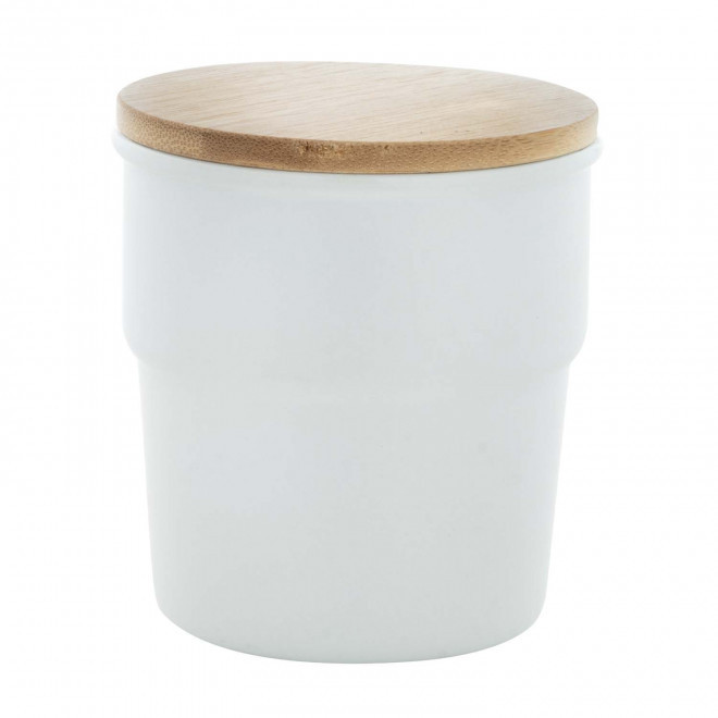 MUG CERAMIQUE 240ML BAMBOU PERSONNALISABLE 'STAS' - blanc