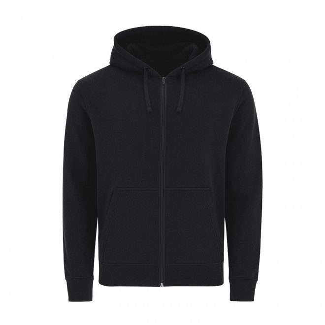 SWEAT-SHIRT MIXTE ZIPPE PERSONNALISABLE 'MORALIE 2.0' - noir