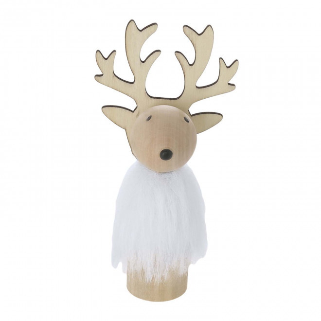 RENNE DE NOEL PERSONNALISABLE 'ELNI' - blanc