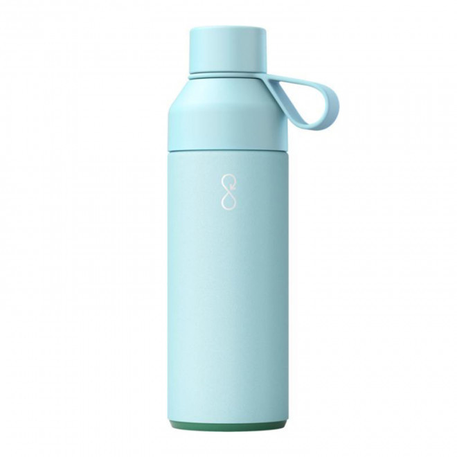 BOUTEILLE ISOTHERME 500ML PERSONNALISABLE 'OCEAN BOTTLE' - bleu ciel