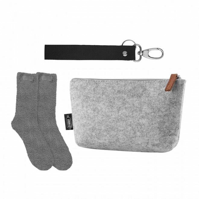 COFFRET CADEAU PERSONNALISABLE 'LADY' - noir/gris