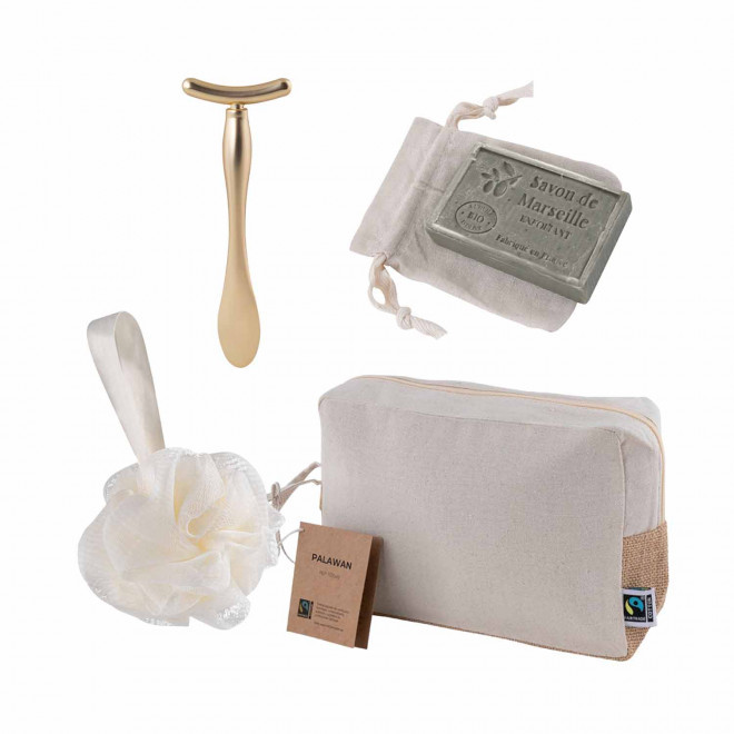 COFFRET BIEN ETRE PERSONNALISABLE 'MORNING' - beige
