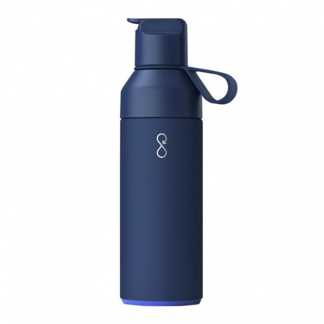BOUTEILLE ISOTHERME 500 ML PERSONNALISABLE 'OCEAN GO' - bleu océan