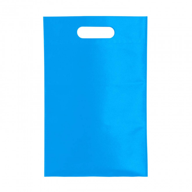 SAC PERSONNALISABLE NON TISSE POUR CHAUSSURES 'RIVAL CHAUSSURE' - bleu clair