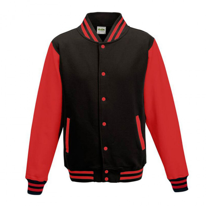 VESTE PERSONNALISÉE SWEAT 'PITCHER' - noir/rouge