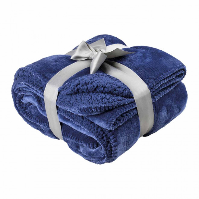 PLAID FLUFFY PERSONNALISABLE 'TAHOE' 200 GR/M² - bleu