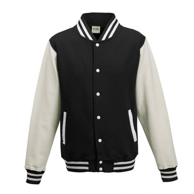 VESTE PERSONNALISÉE SWEAT 'PITCHER' - noir/blanc