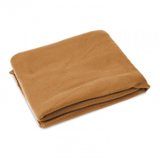 PLAID POLAIRE PERSONNALISABLE 'KEITH' 180GR/M² - marron