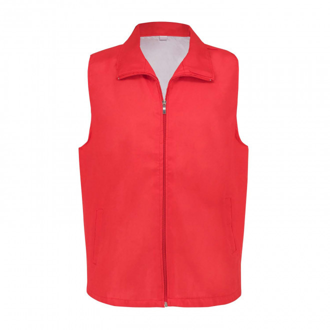 GILET TRAVAIL MIXTE PERSONNALISE 'GILTA' - rouge