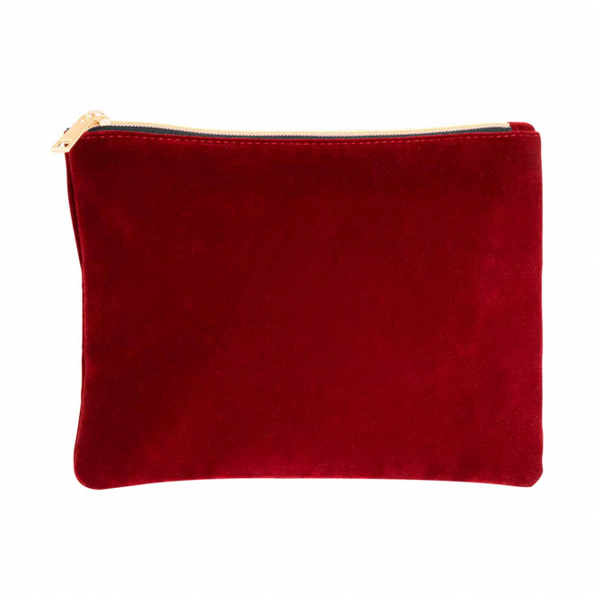 TROUSSE EN VELOURS PERSONNALISEE 'STARLETTA' - bordeaux