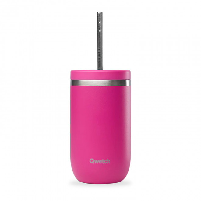 MUG ISOTHERME 470ML PERSONNALISE 'COLD CUP' - magenta