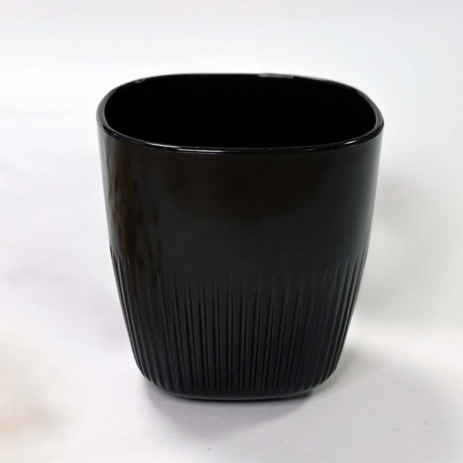TASSE EN RPET PERSONNALISABLE MIF 220ML 'MAKOA' - noir