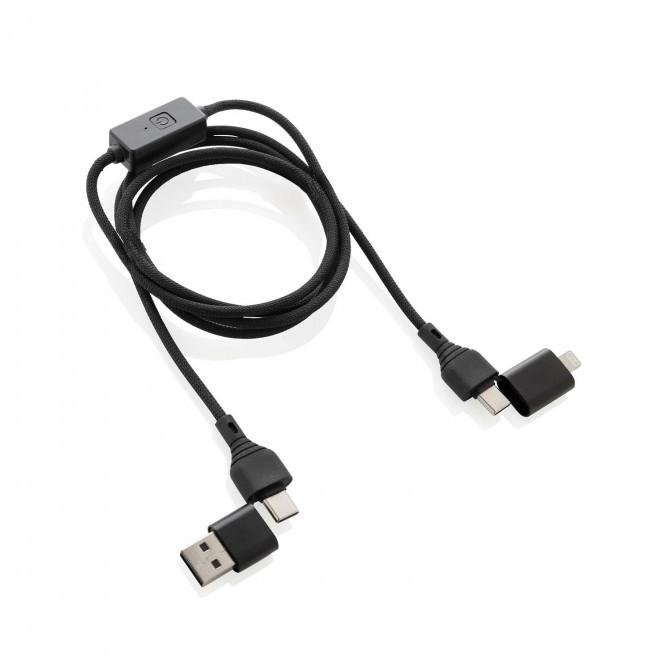 CABLE DE CHARGE PERSONNALISE 60W 'LUK' - noir