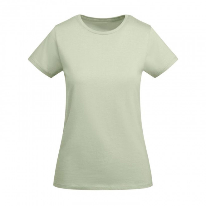 TEE-SHIRT FEMME COULEUR BIO PERSONNALISABLE 'BREDA' - vert pastel