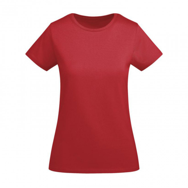 TEE-SHIRT FEMME COULEUR BIO PERSONNALISABLE 'BREDA' - rouge
