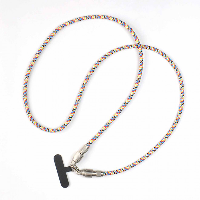 TOUR DE COU ET CABLE TELEPHONE PERSONNALISABLE 'EXCLOU' - multicolore