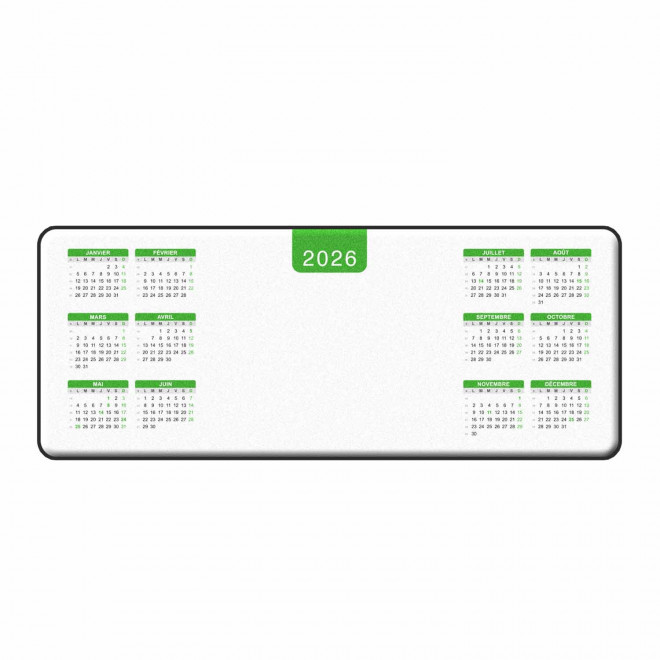 TAPIS DE SOURIS SOUS-MAIN PERSONNALISABLE 'TANGAN DATE' - vert